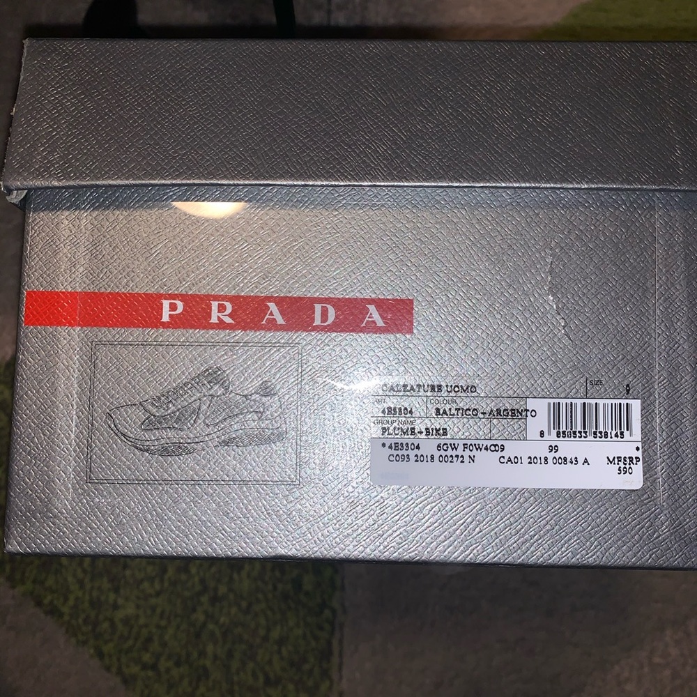 🚫SOLD ON Ⓜ️🚫Prada Leather & Tech Fabric Sneakers - Picture 7 of 7